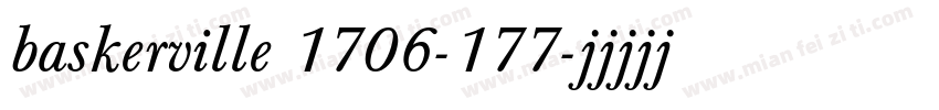 baskerville 1706-177字体转换